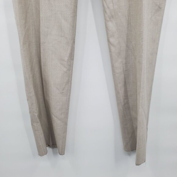 Ted Baker Raw Hem Jerome Pants Men Size 40 Regular NWT Wool Silk Linen Blend - Picture 4 of 15